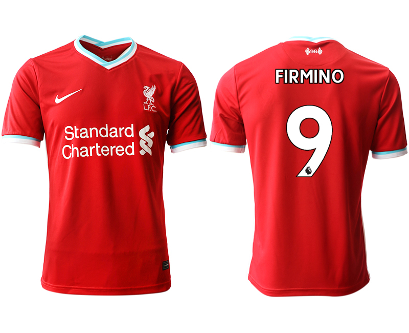 Men 2020-2021 club Liverpool home aaa version #9 red Soccer Jerseys